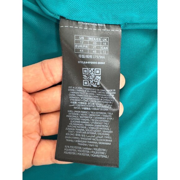 GUESS Marciano Zuri Dress cocktail maxi scuba elegant Green sz 12 - Picture 10 of 10